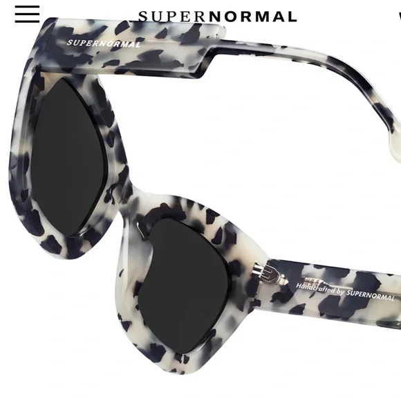 AMBITIOUS Marble frame + Black lenses Supernormal NWOT - Picture 3 of 6